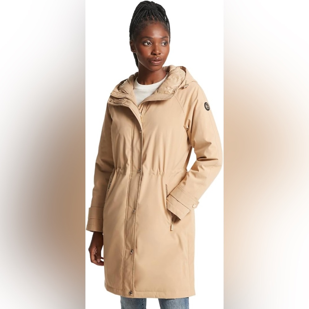 Michael Michael Kors Hooded Cinched Waist Anorak Coat Jacket NWT